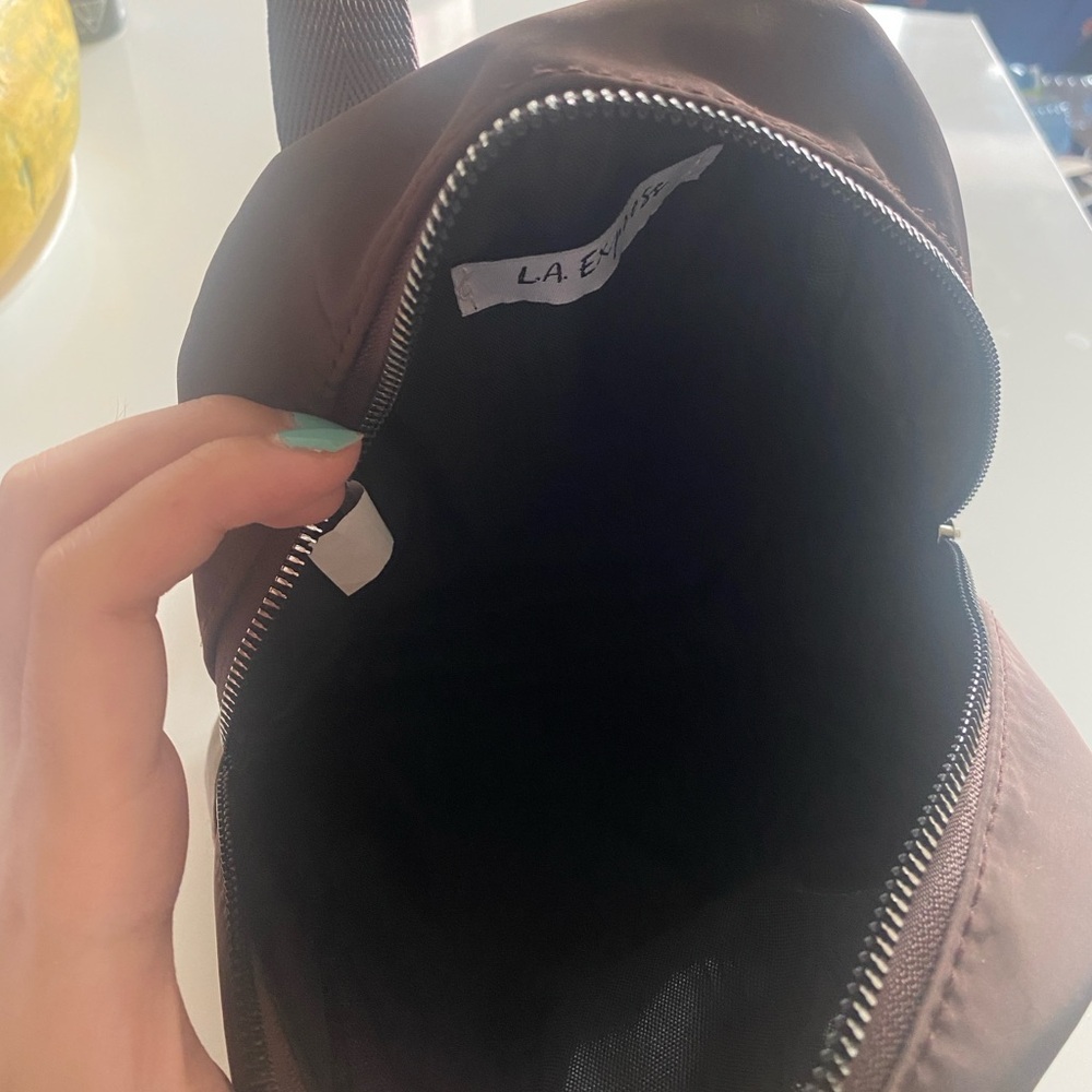 L.A. Express Brown Mini Backpack - Picture 3 of 4